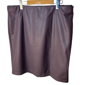 Pennington’s Addition Elle polyurethane blend purplish brown skirt size 16
